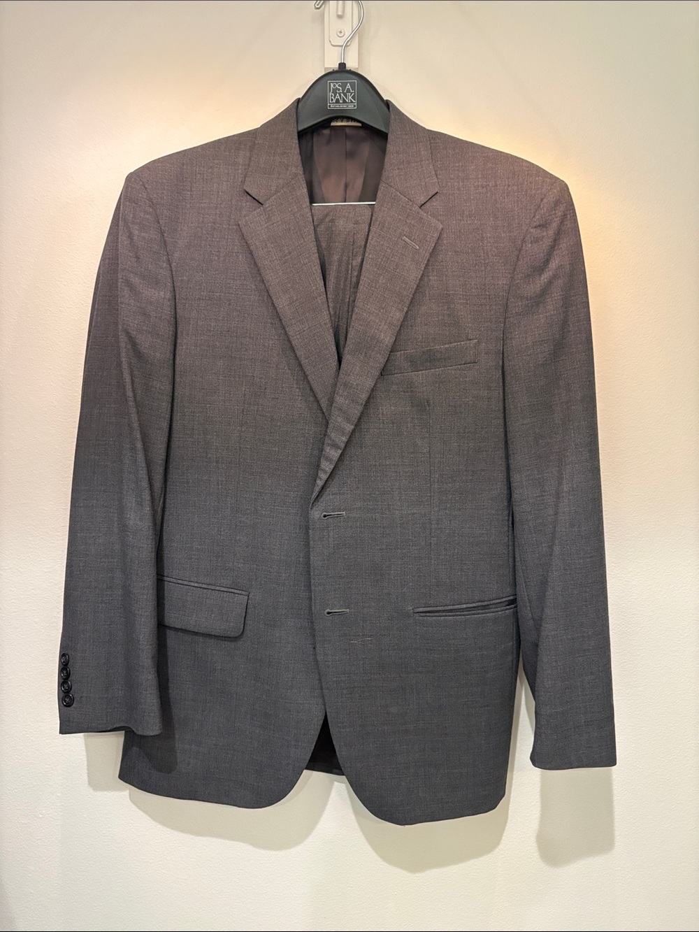 Jos. A. Bank Men's Gray Two-Button Suit Jacket